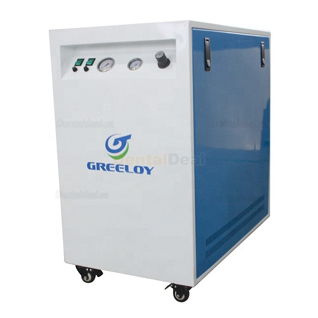 Greeloy&reg; GA-82X 1600W/2HP Silent Dental Oilless Air Compressor with Silent Cabinet